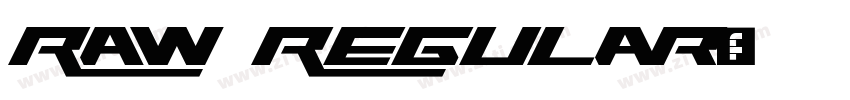RAW Regular字体转换